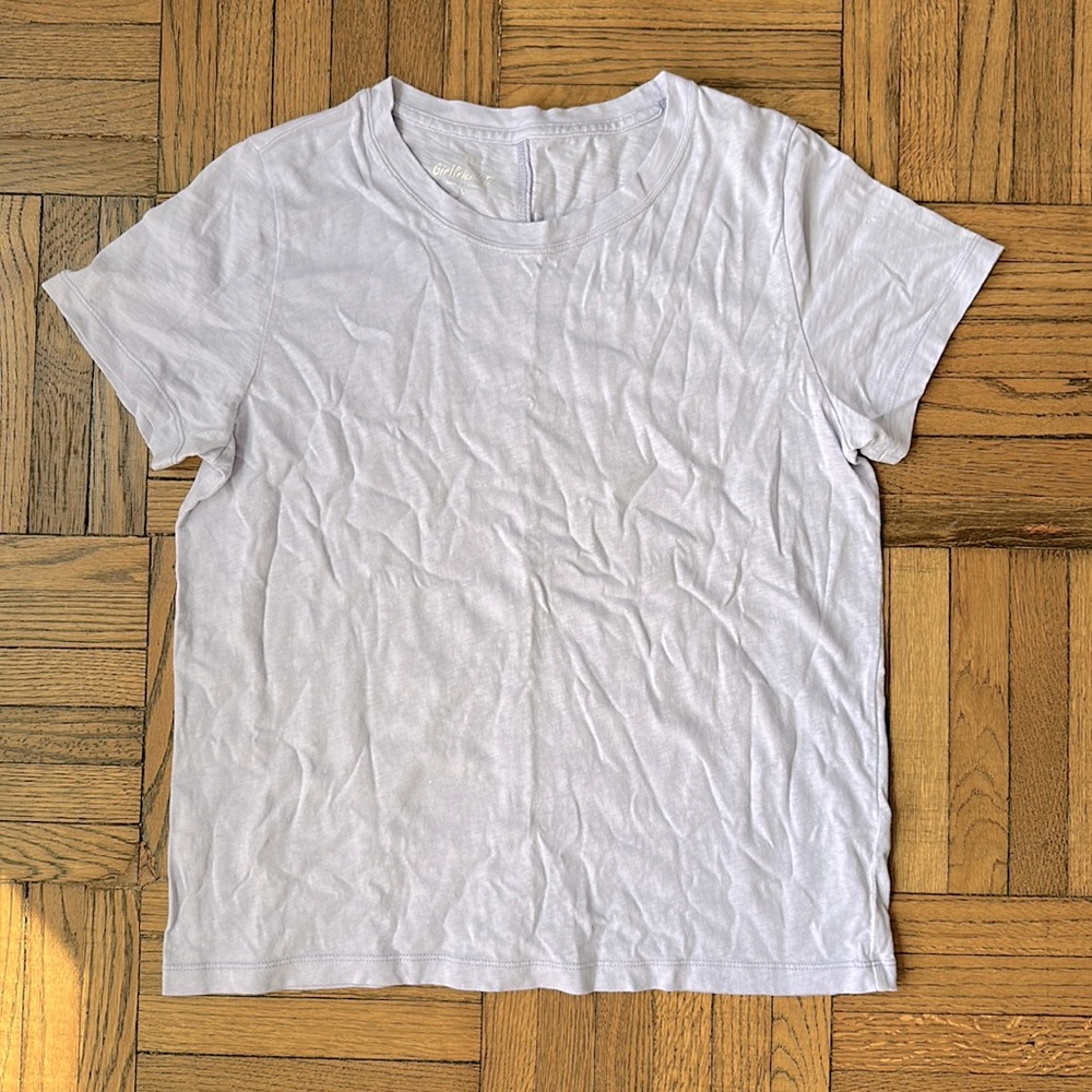 J. Crew Factory Lavender Girlfriend Tee, size L